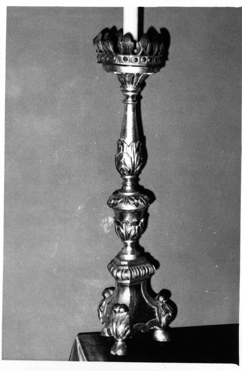 candeliere, serie - bottega modenese (prima metà sec. XIX)