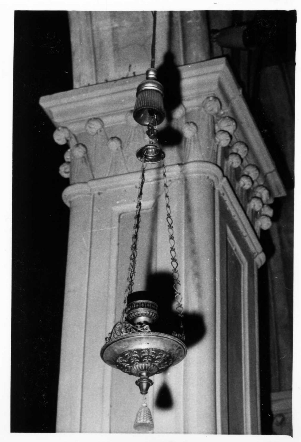 lampada pensile - bottega modenese (prima metà sec. XIX)