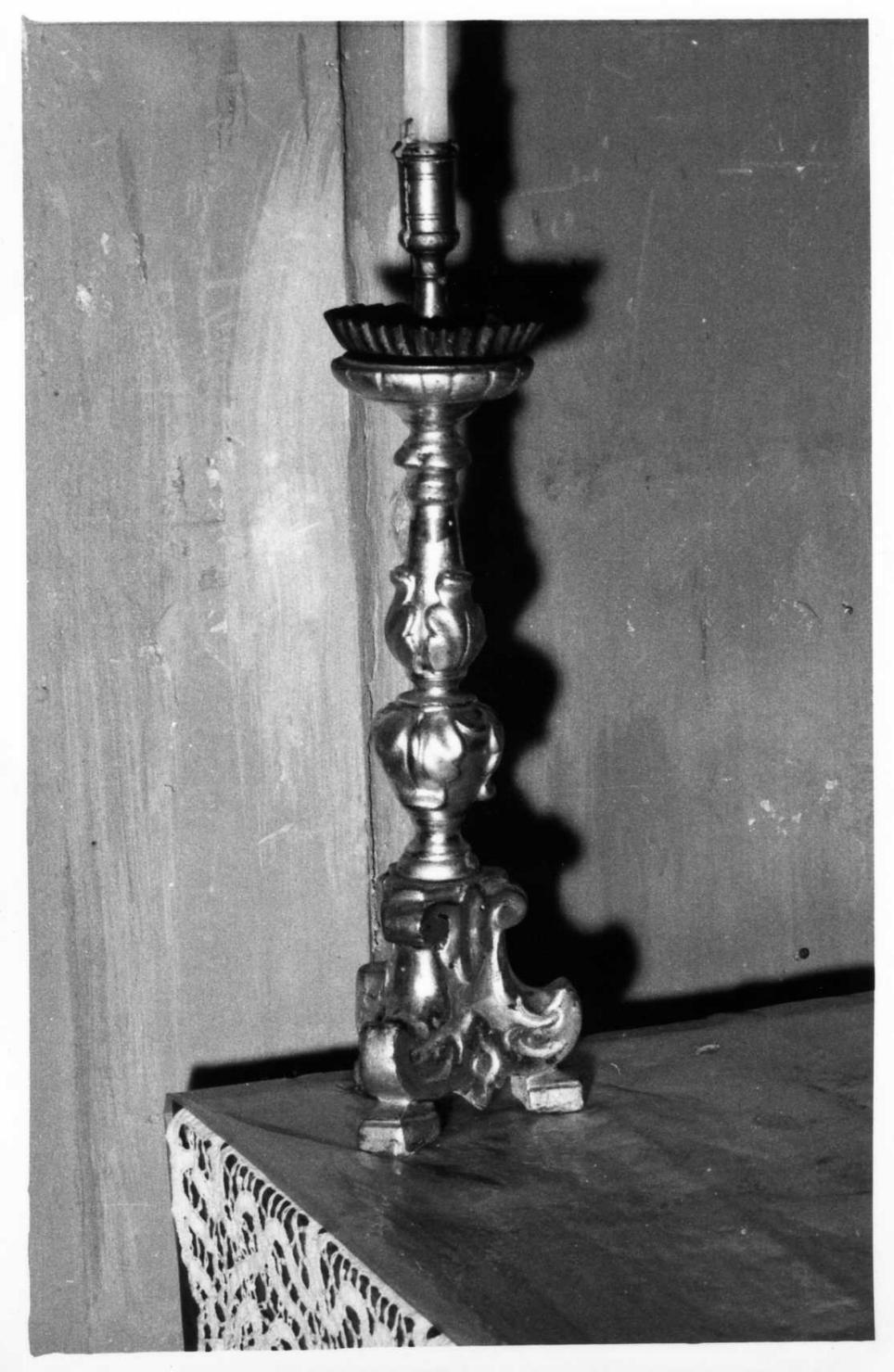 candeliere, serie - bottega emiliana (metà sec. XVIII)