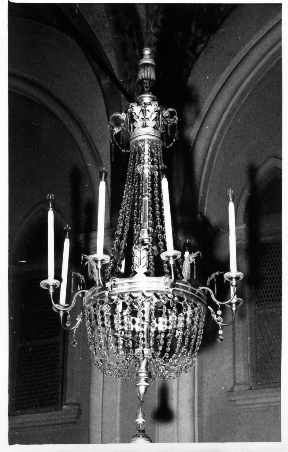 lampadario, serie - bottega modenese (prima metà sec. XIX)