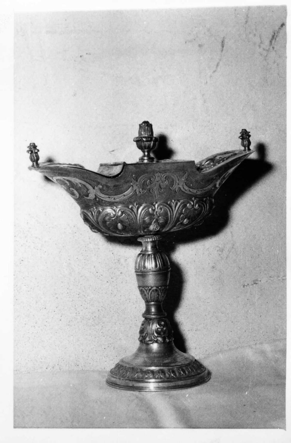 navicella portaincenso - bottega emiliana (sec. XVIII)