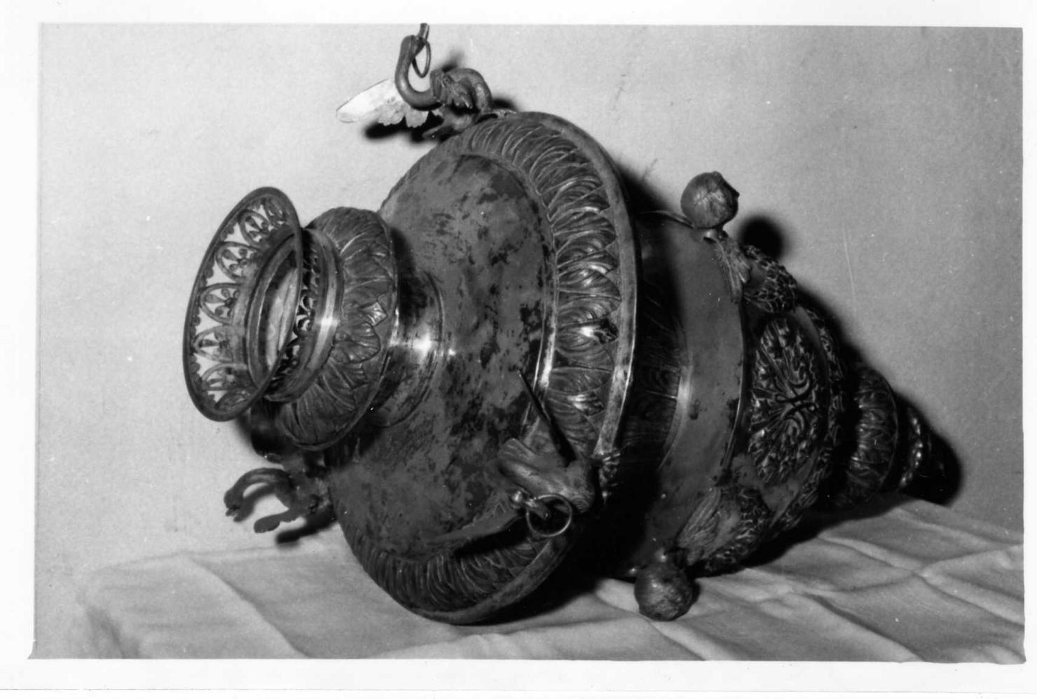 lampada pensile - bottega modenese (prima metà sec. XIX)