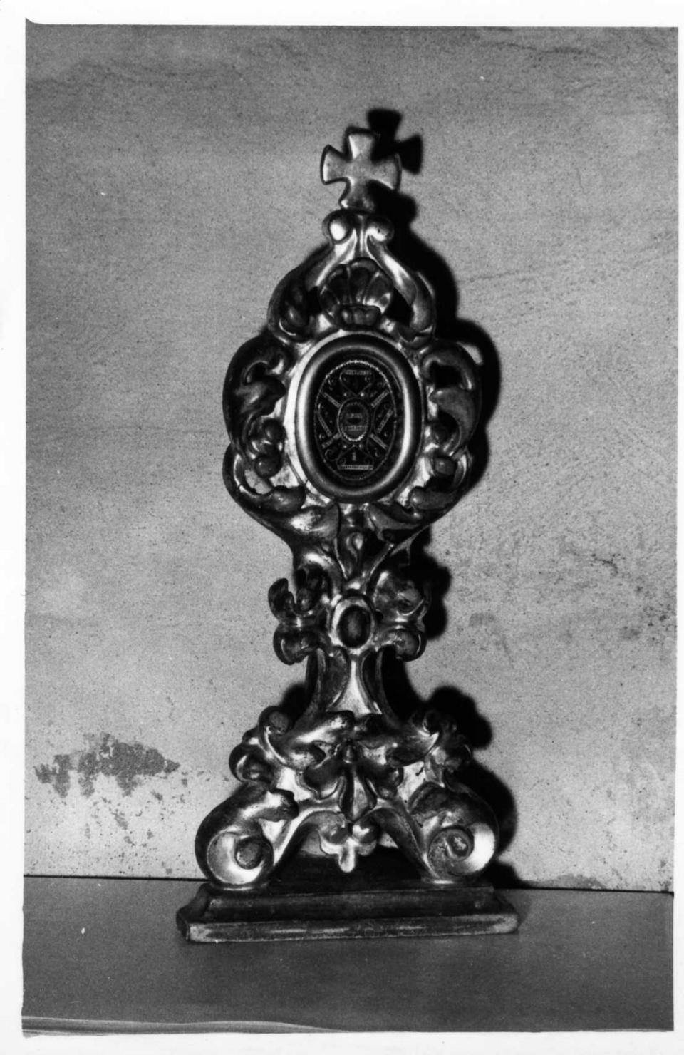 reliquiario-ostensorio - bottega emiliana (prima metà sec. XIX)