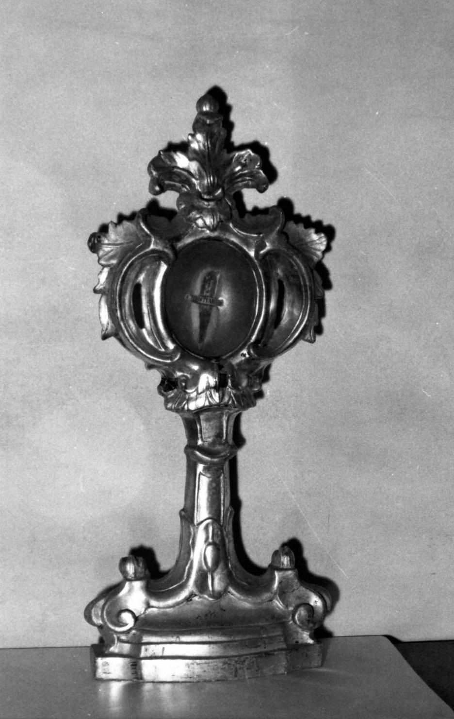 reliquiario-ostensorio, serie - bottega emiliana (seconda metà sec. XVIII)