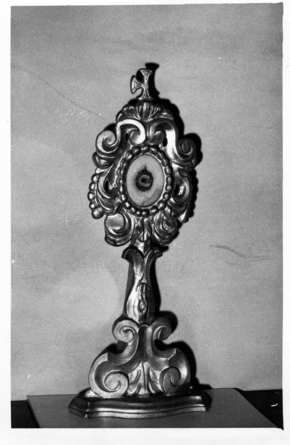 reliquiario-ostensorio, serie - bottega emiliana (seconda metà sec. XVII)