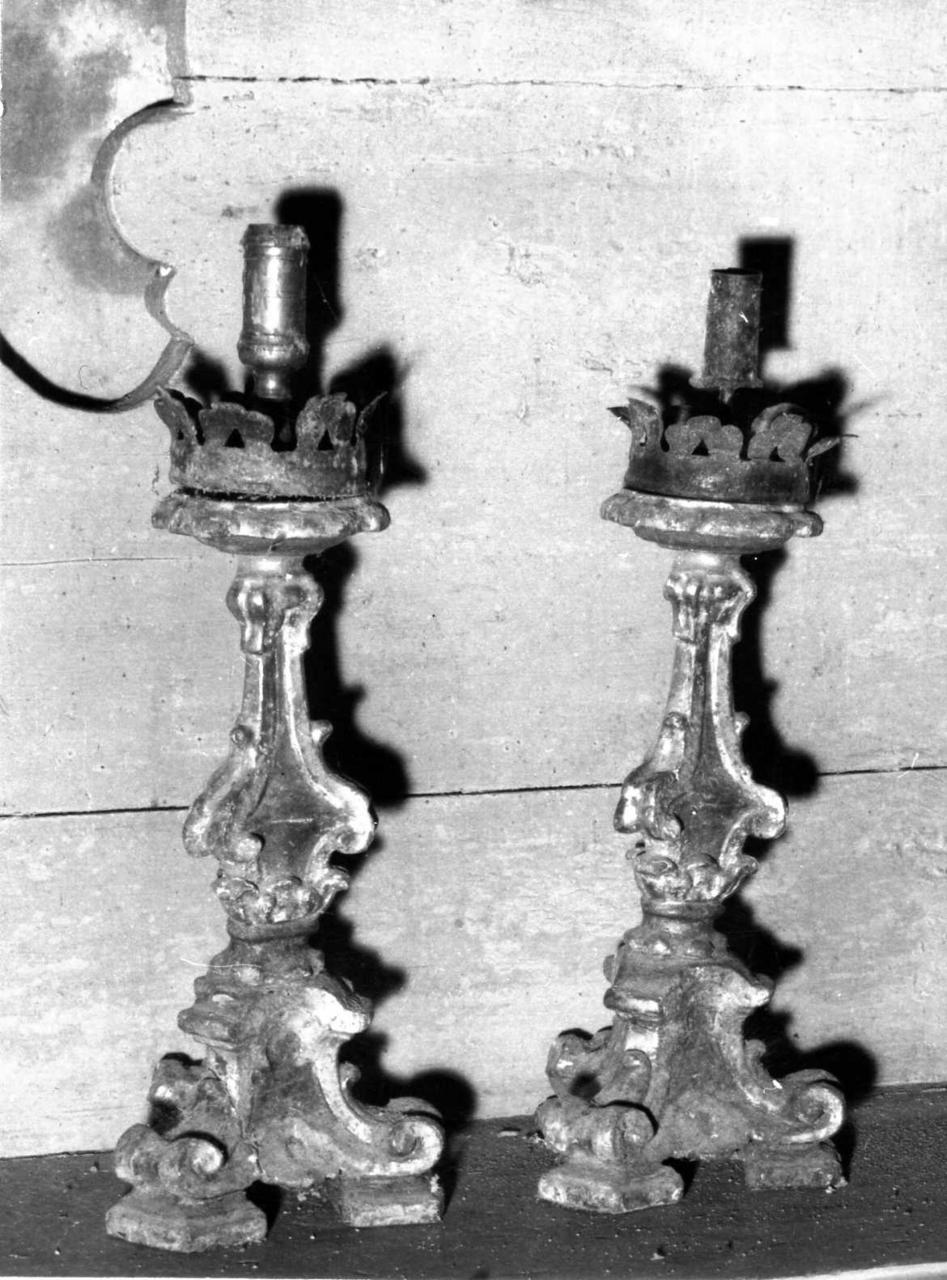 candeliere, serie - bottega modenese (metà sec. XVIII)