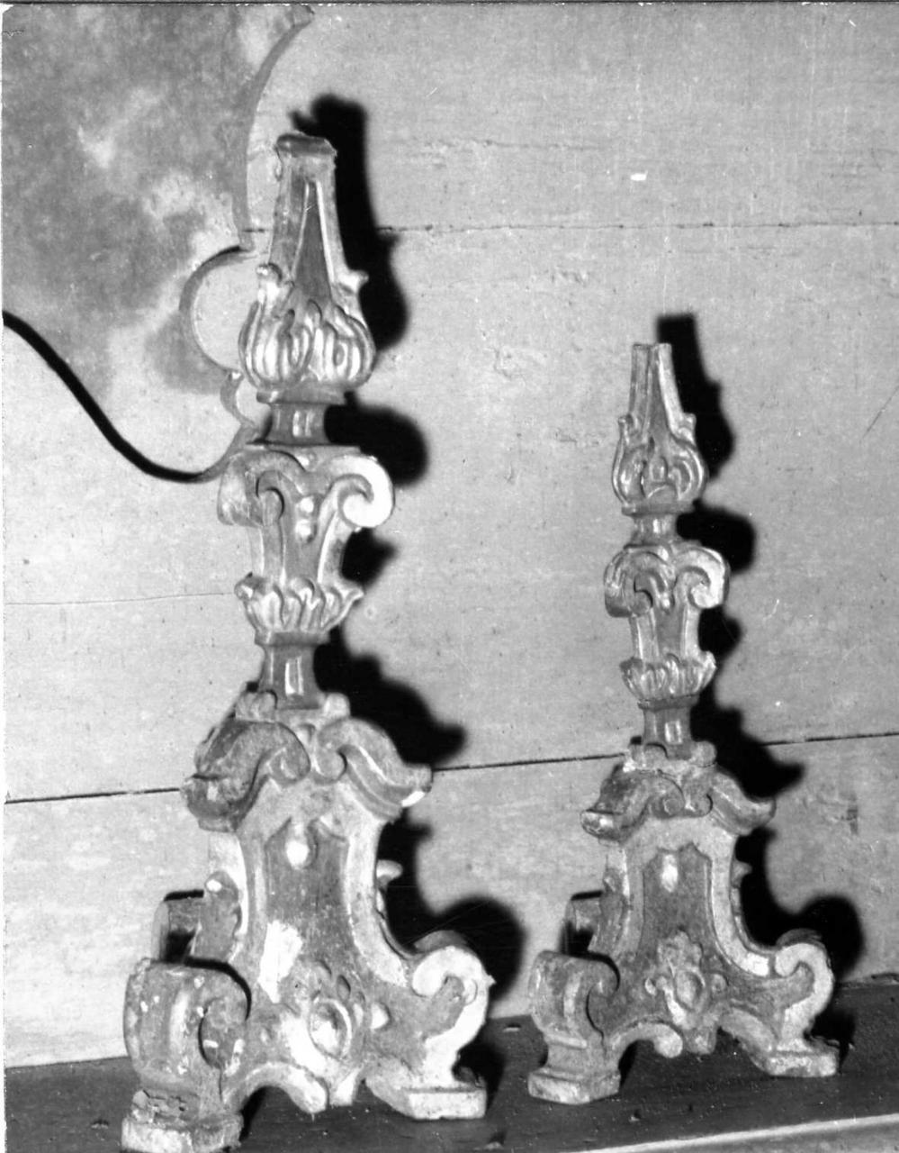 candeliere, serie - bottega modenese (metà sec. XVIII)