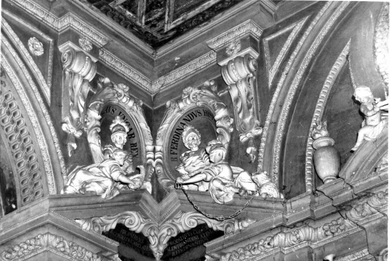 Beato Ferdinando di Spagna e San Ladislao re di Ungheria (gruppo scultoreo) - bottega modenese (seconda metà sec. XVII)