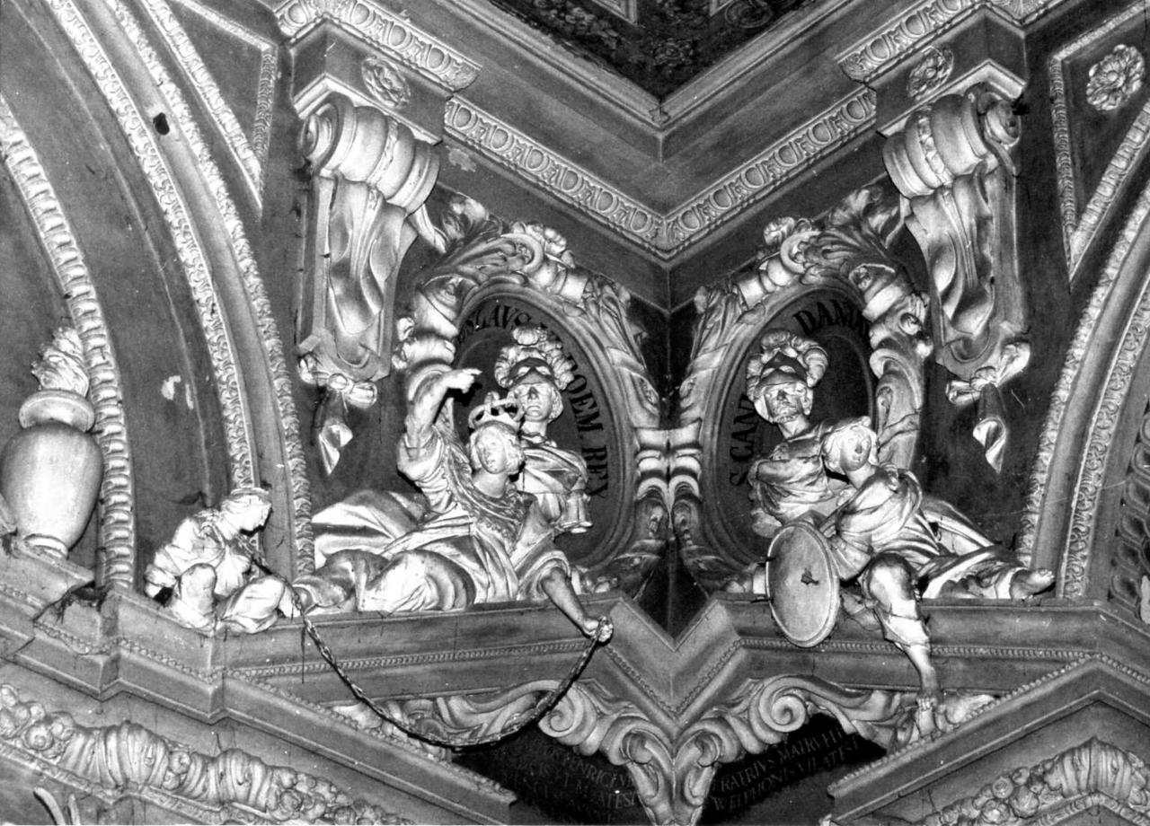 San Canuto re di Danimarca e San Venceslao re di Boemia (gruppo scultoreo) - bottega modenese (seconda metà sec. XVII)