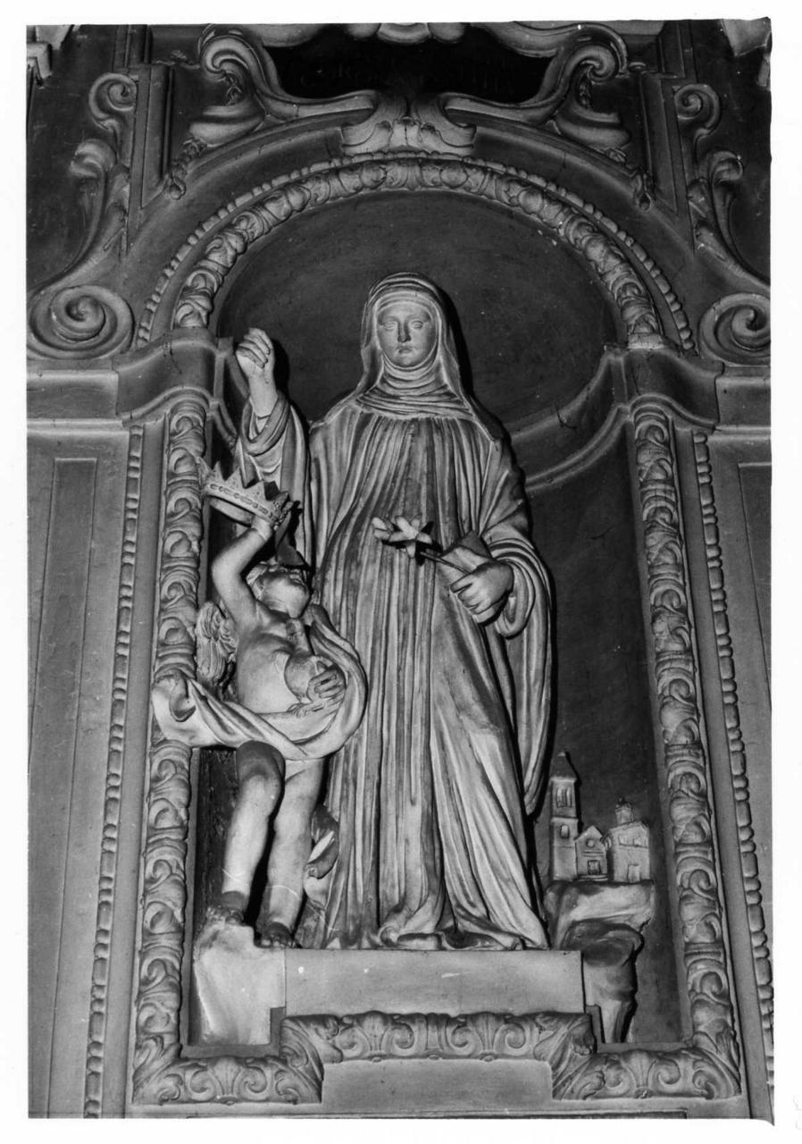 Beata Beatrice I d'Este (gruppo scultoreo) di Lazzoni Giovanni (terzo quarto sec. XVII)