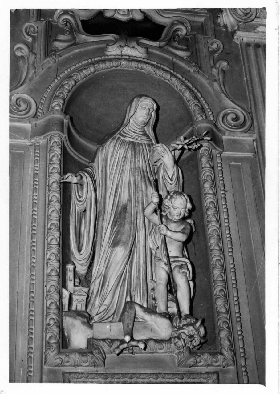 Beata Beatrice II Estense (gruppo scultoreo) di Lazzoni Giovanni (terzo quarto sec. XVII)