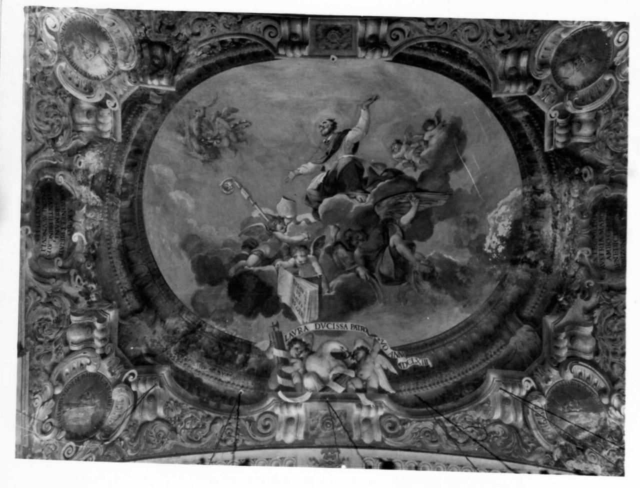 gloria di San Francesco di Sales (dipinto) di Bianchi Baldassarre, Monti Giovan Giacomo (terzo quarto sec. XVII)
