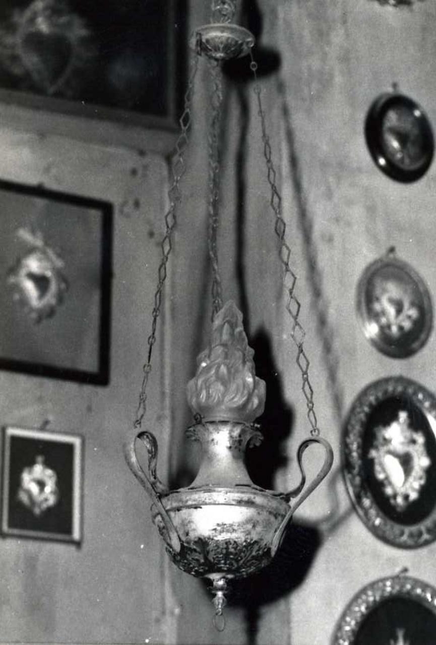 lampada pensile - bottega modenese (metà sec. XIX)