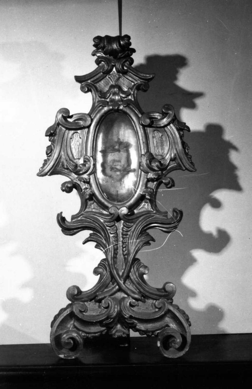 reliquiario - a ostensorio, serie - bottega emiliana (metà sec. XVIII)