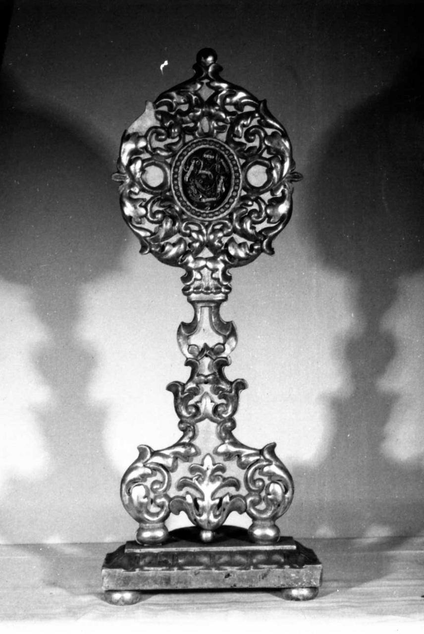 reliquiario - a ostensorio - bottega emiliana (prima metà sec. XIX)
