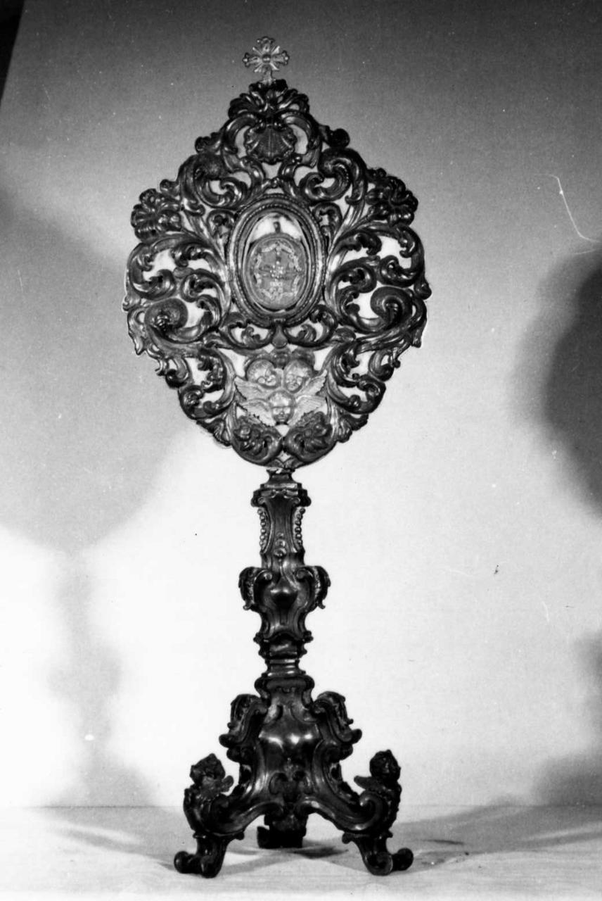 reliquiario - a ostensorio - bottega emiliana (metà sec. XVIII)