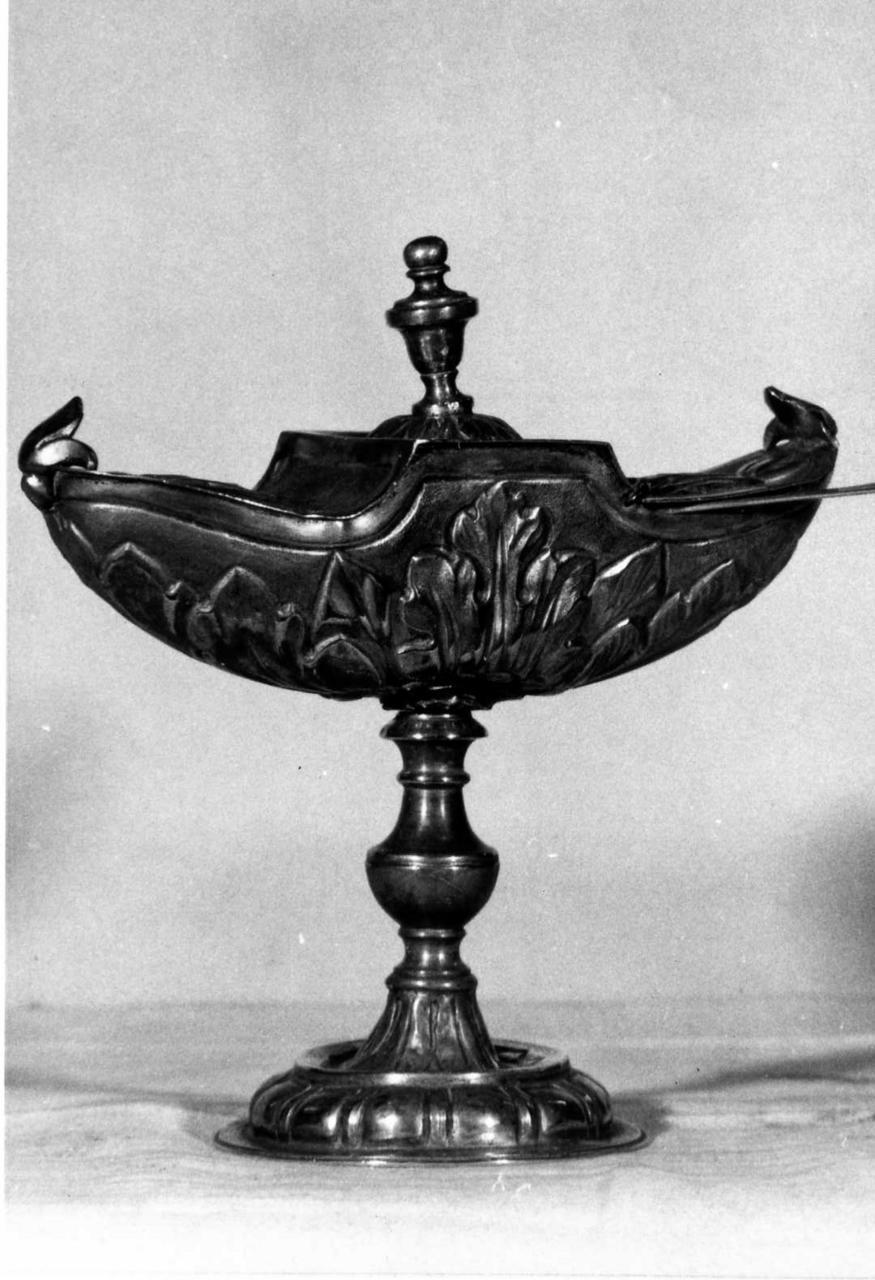 navicella portaincenso - a galeone - bottega emiliana (metà sec. XVIII)