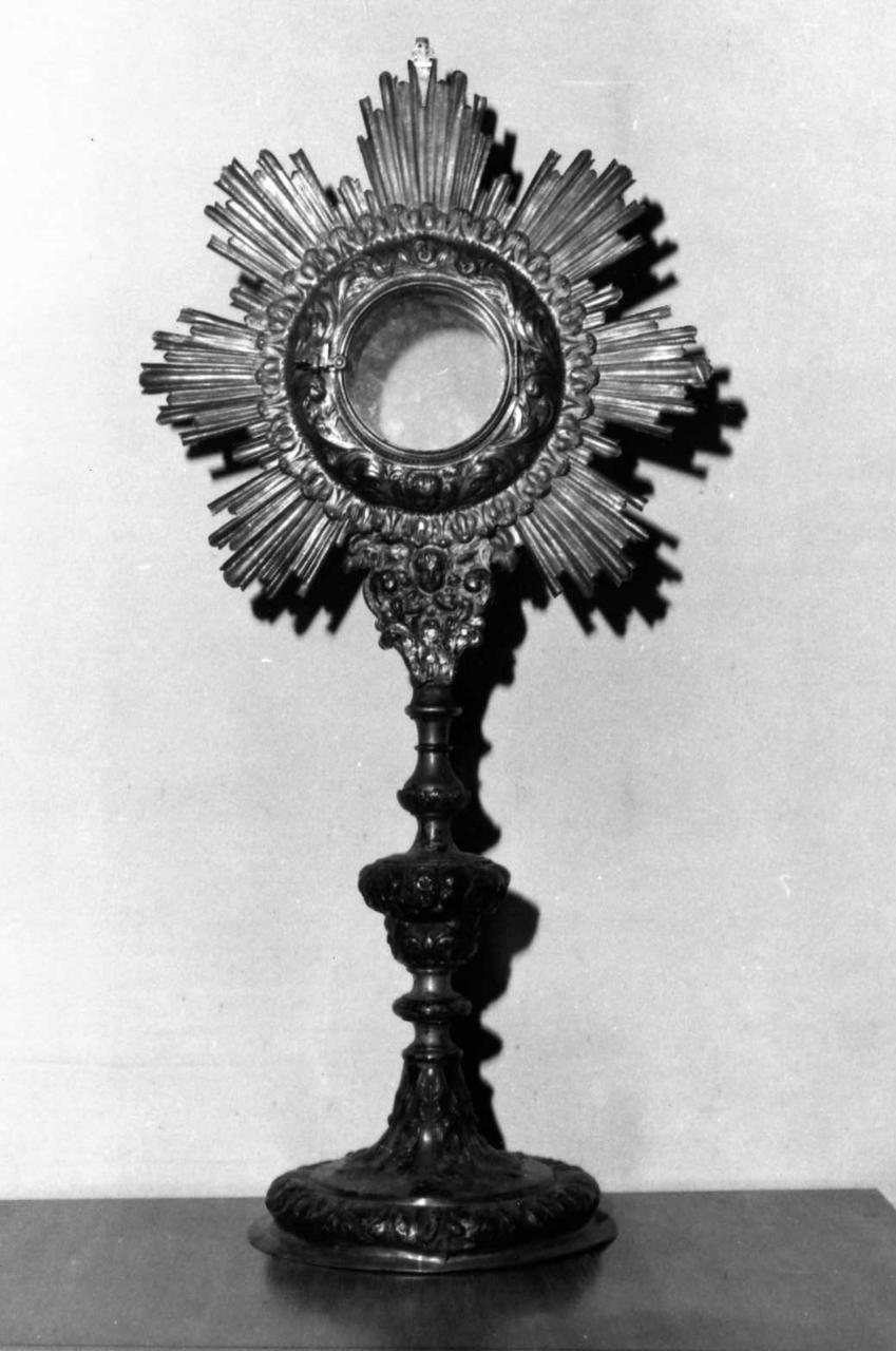 ostensorio - a raggiera - bottega emiliana (metà sec. XVIII)