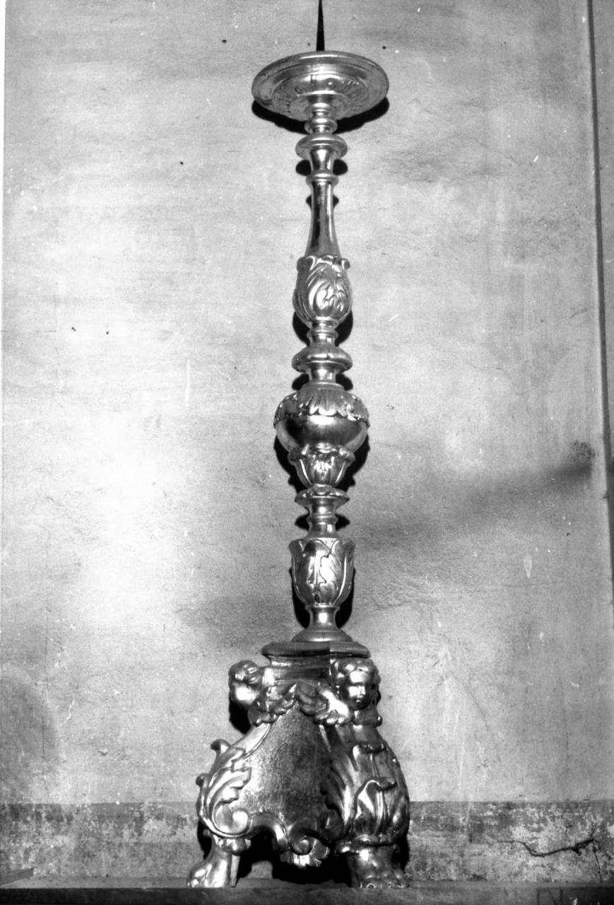 candeliere, serie - bottega emiliana (prima metà sec. XVIII)