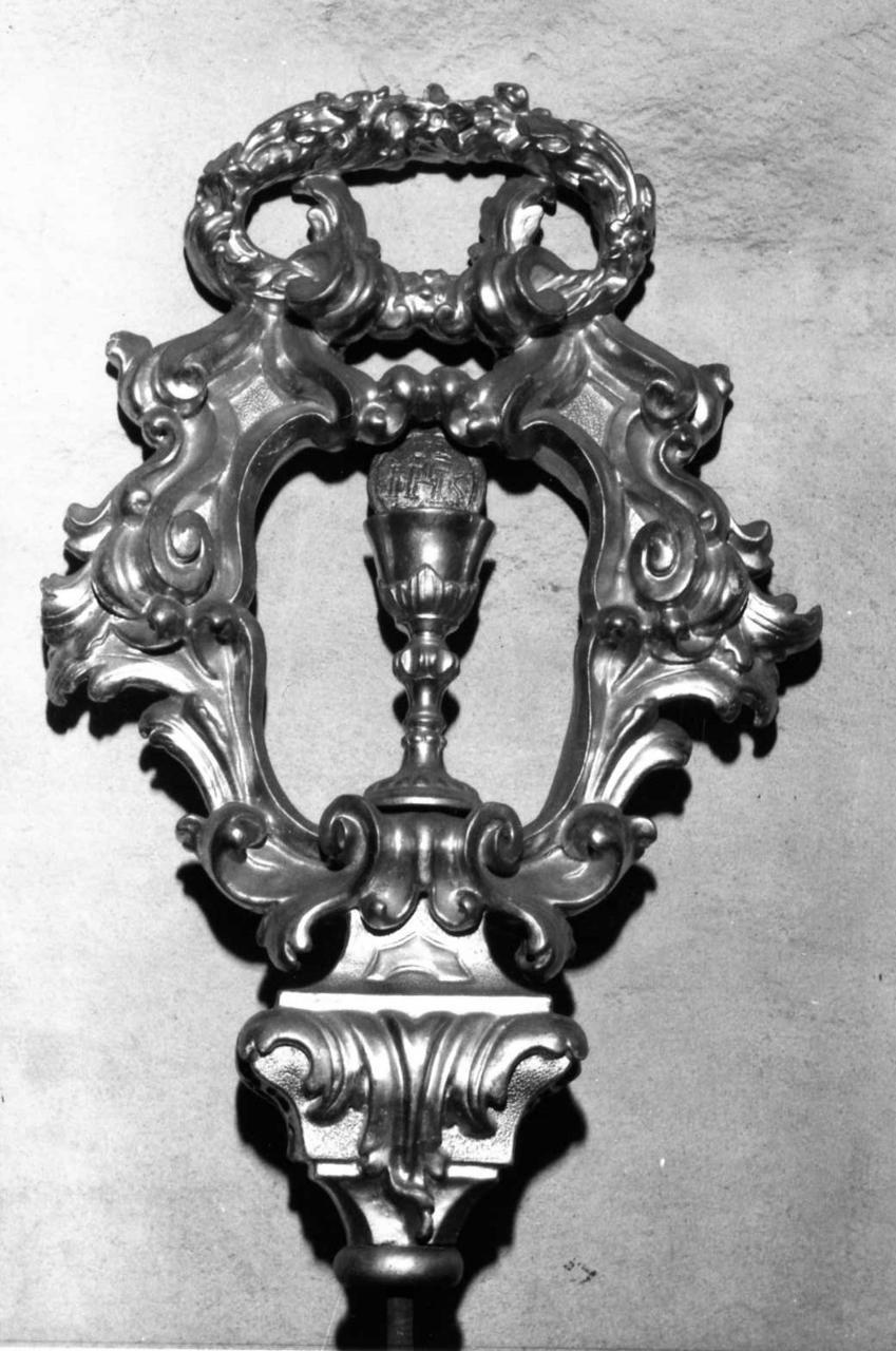 asta di insegna processionale, serie - bottega modenese (prima metà sec. XIX)