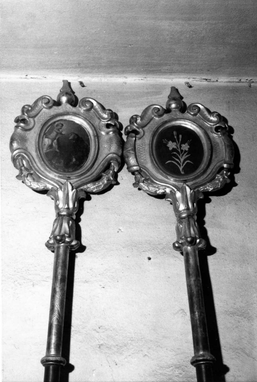 asta di insegna processionale, serie - bottega modenese (metà sec. XIX)