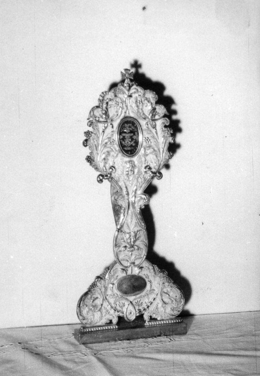 reliquiario - a ostensorio - bottega emiliana (prima metà sec. XIX)