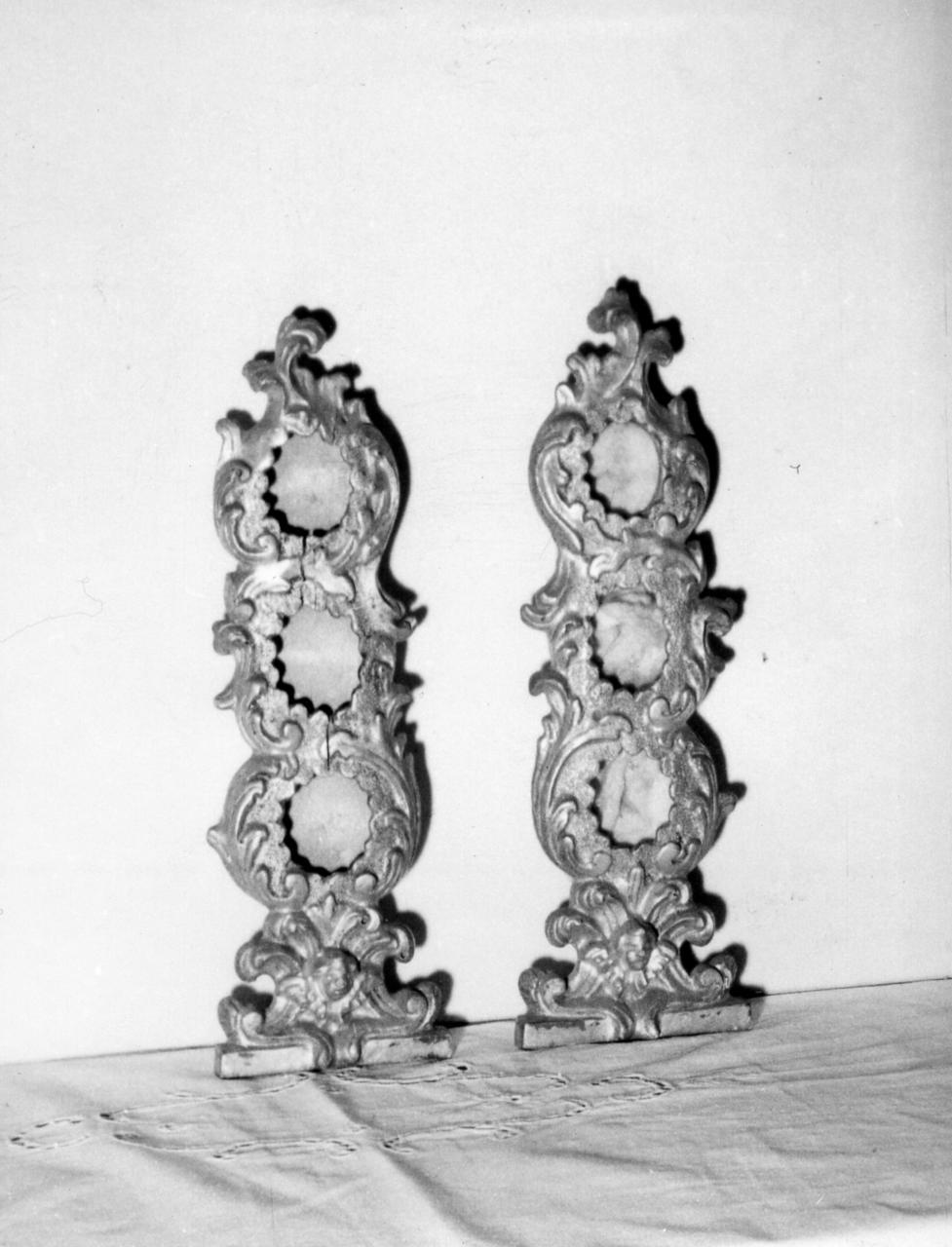 reliquiario, serie - bottega emiliana (seconda metà sec. XVIII)