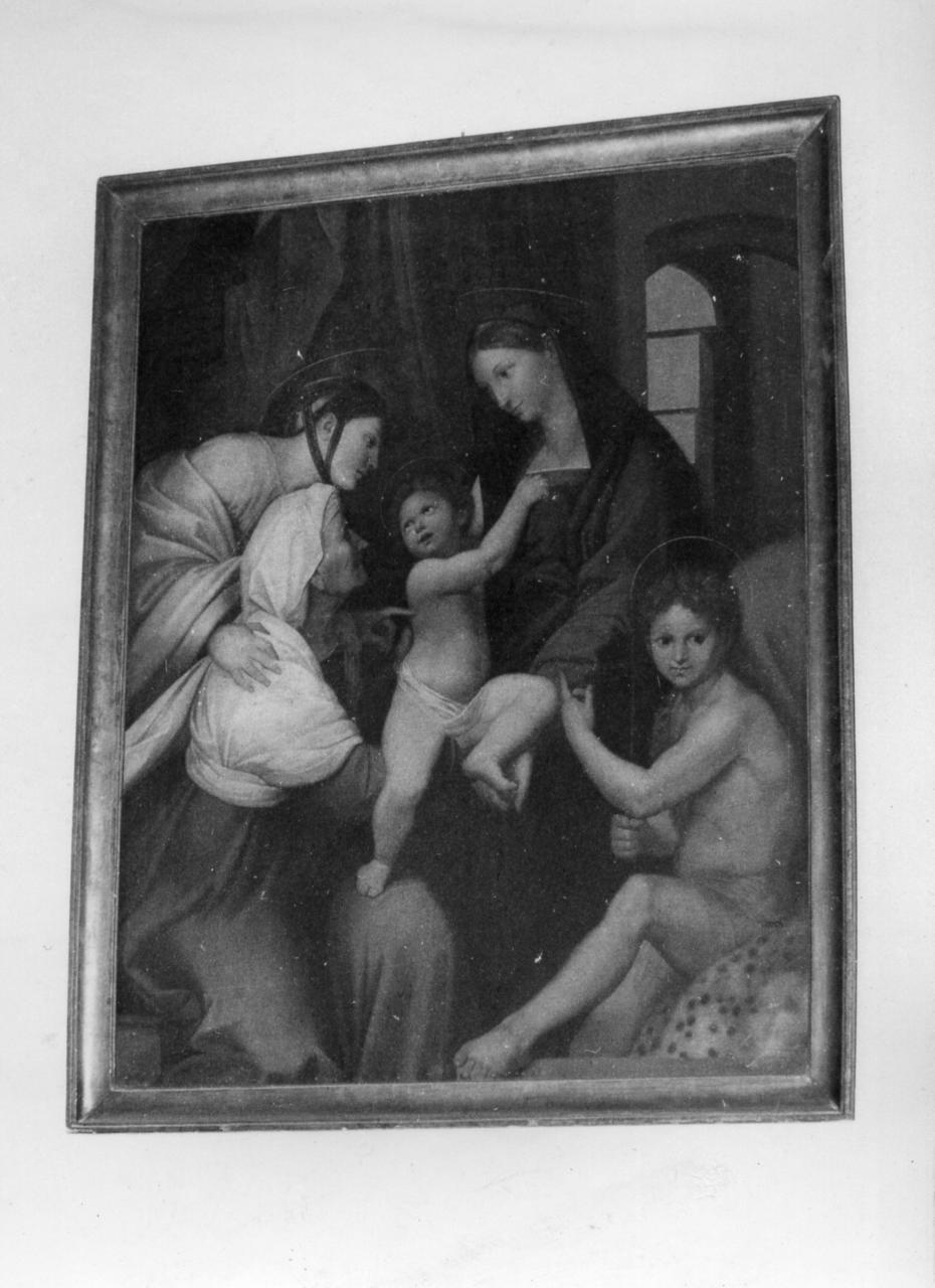 Madonna dell'Impannata, Madonna con Bambino, San Giovannino, Sant'Anna, Santa Caterina (dipinto) di Baroni Domenico (prima metà sec. XIX)