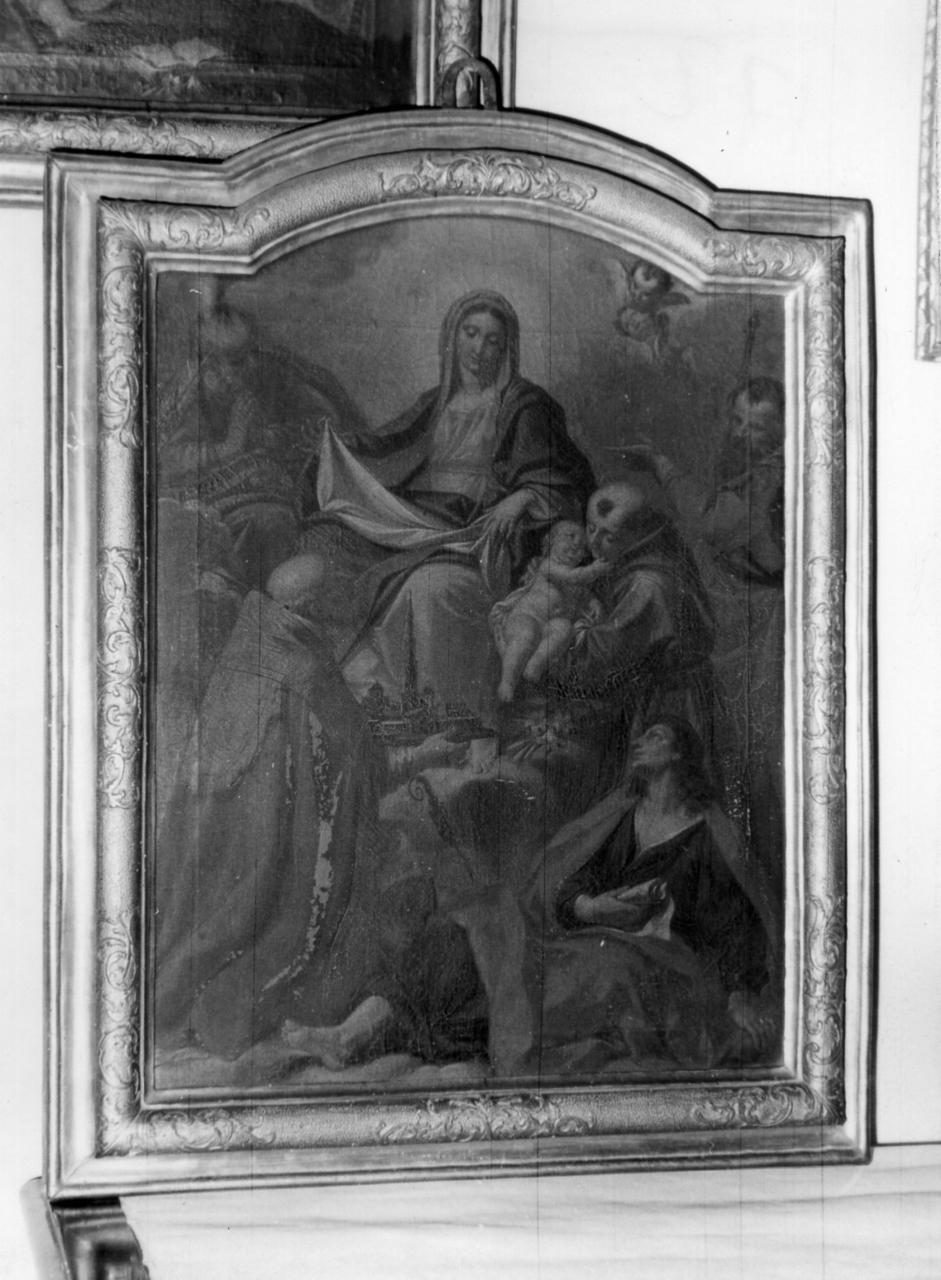 Madonna che porge il Bambino a Sant'Antonio e Santi (dipinto) di Consetti Antonio (prima metà sec. XVIII)