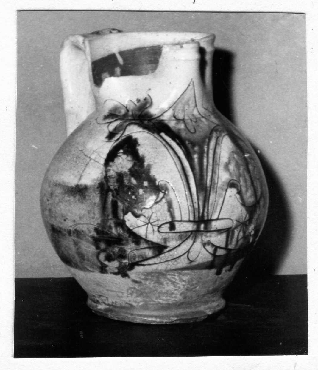 stemma gentilizio (boccale) - bottega emiliana (fine/inizio secc. XV/ XVI)