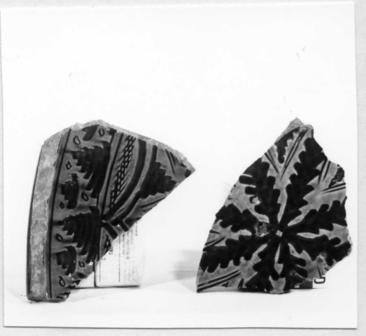 piatto, frammento - bottega carpigiana (metà sec. XVI)