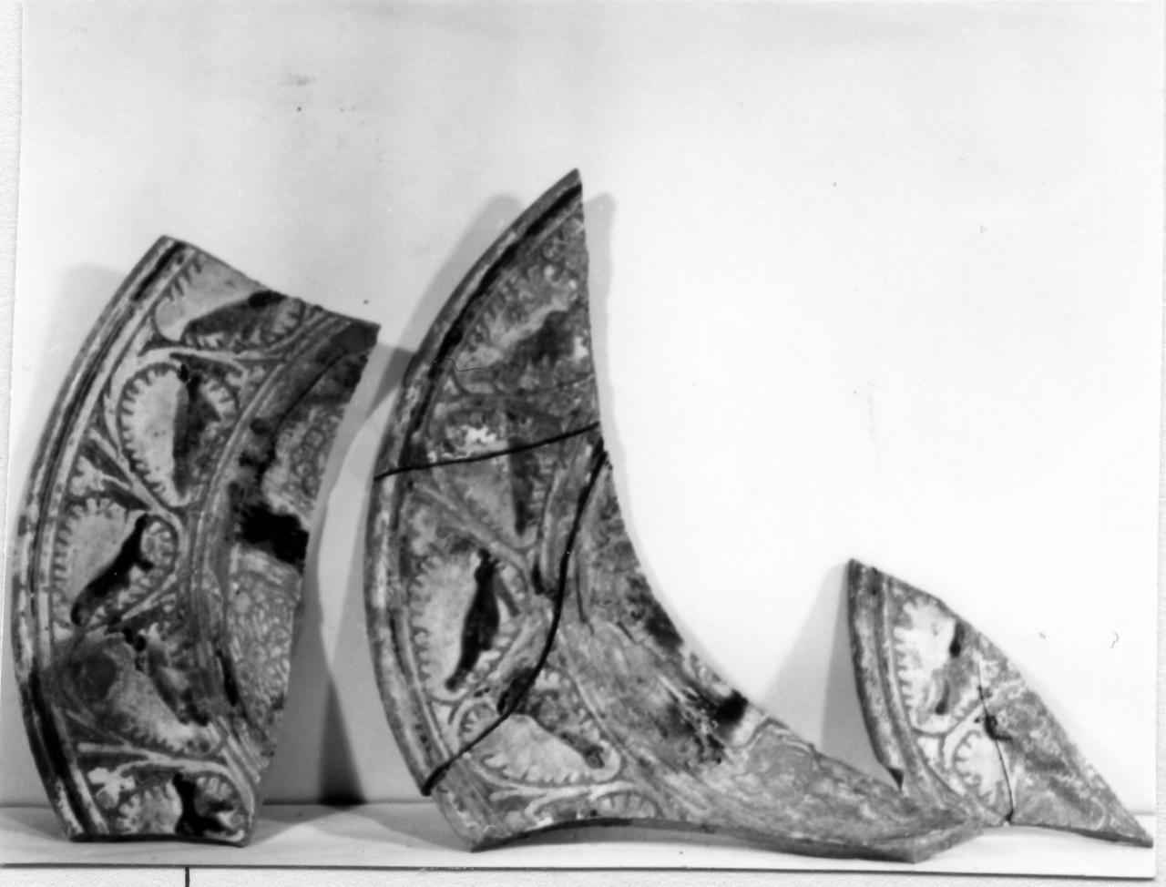 motivi decorativi (piatto, frammento) - bottega emiliana (seconda metà sec. XV)