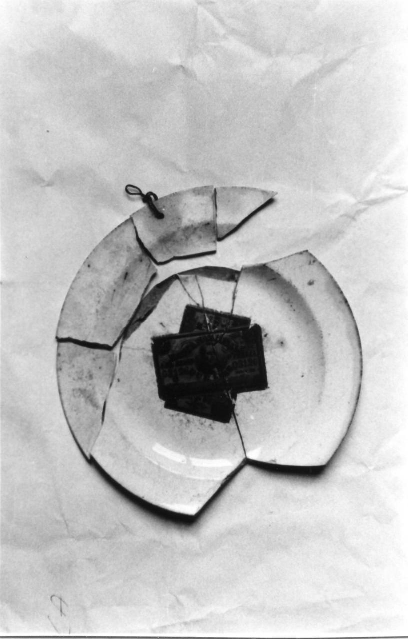 carta moneta da due centesimi (piatto) di Lugli Argimiro - bottega italiana (seconda metà sec. XIX)