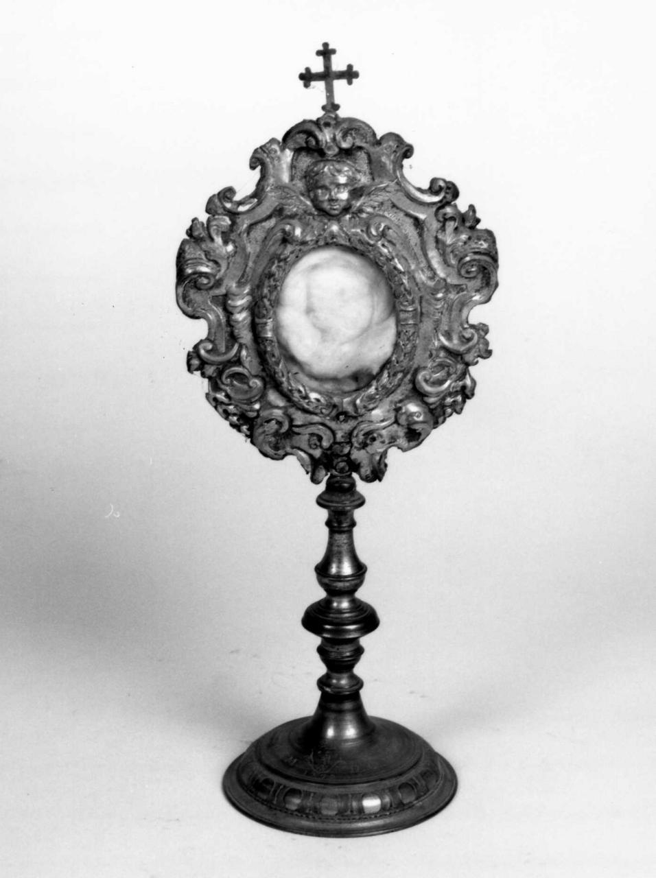 reliquiario - a ostensorio - bottega emiliana (sec. XVIII)