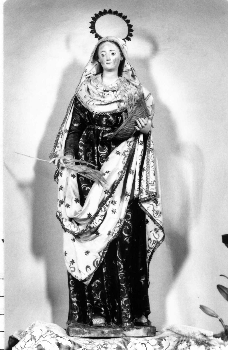 Santa Eurosia (statuetta) - bottega reggiana (ultimo quarto sec. XVIII)