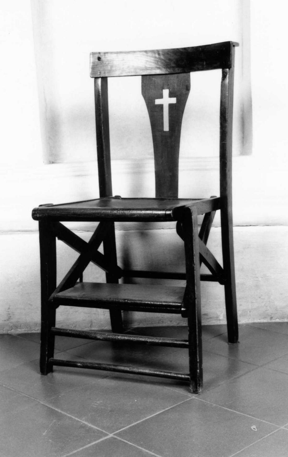 sedia con inginocchiatoio, serie - bottega italiana (prima metà sec. XX)