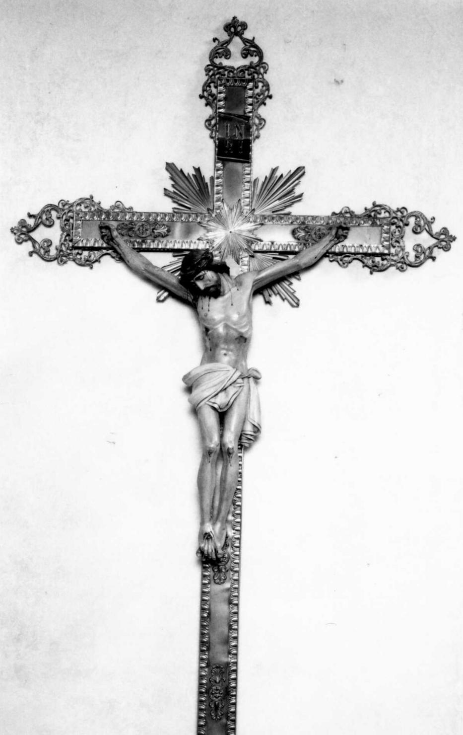 croce processionale - bottega emiliana (primo quarto sec. XIX)