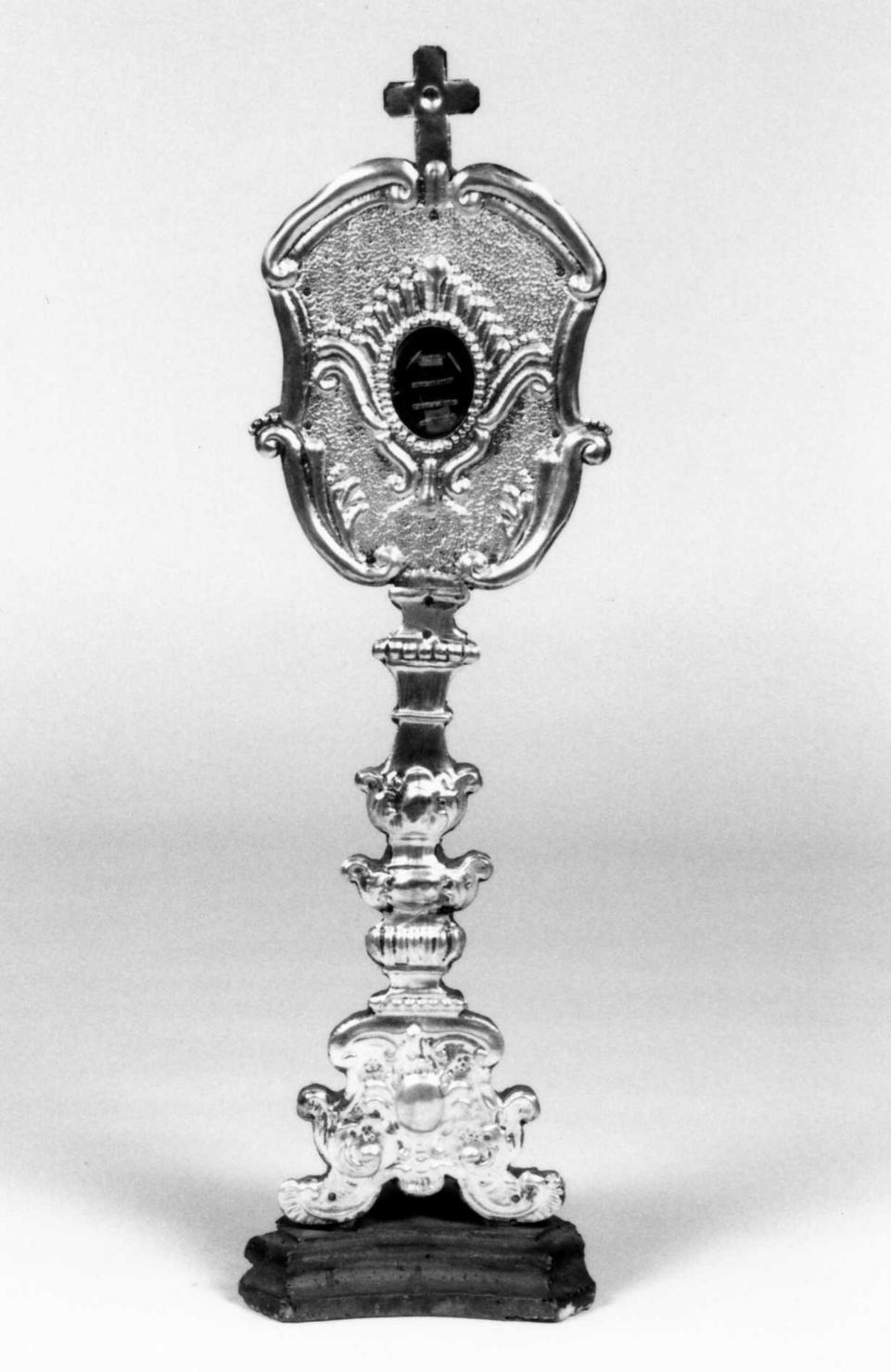 reliquiario-ostensorio, serie - bottega emiliana (sec. XIX)