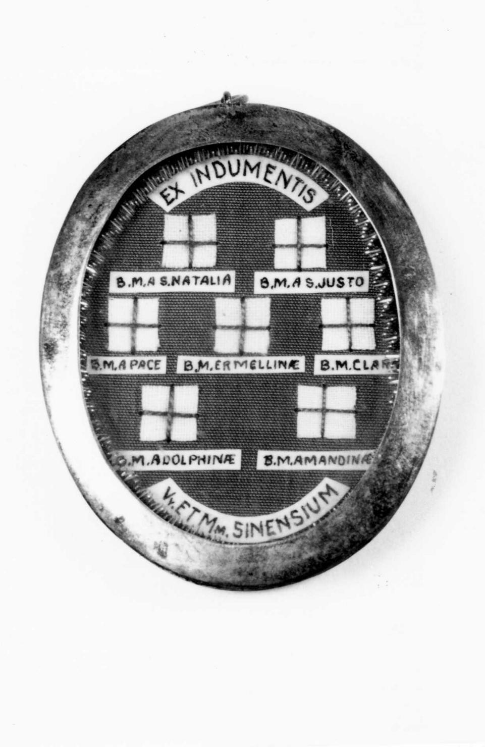 reliquiario a capsula - a medaglione - bottega italiana (sec. XX)