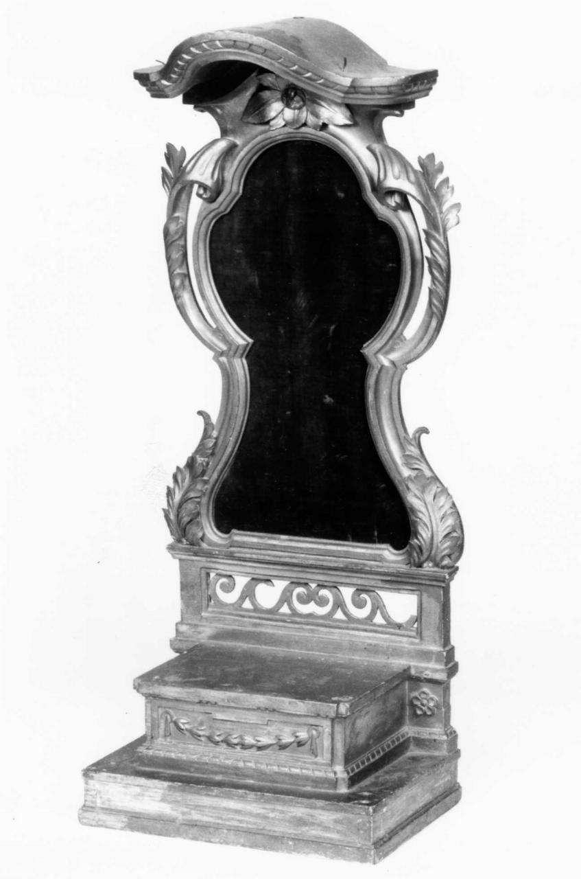 tronetto per esposizione eucaristica - bottega emiliana (seconda metà sec. XIX)