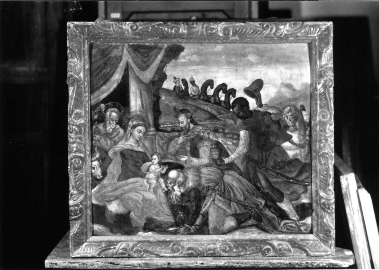 adorazione dei Re Magi (dipinto) - ambito cretese (fine/inizio secc. XVI/ XVII)