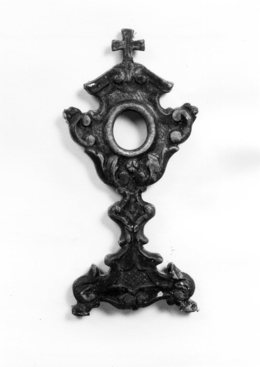 reliquiario - a ostensorio - bottega emiliana (seconda metà sec. XVIII)
