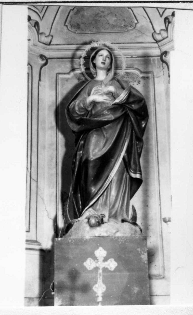 Madonna Immacolata (statua) di Piò Angelo (sec. XVIII)