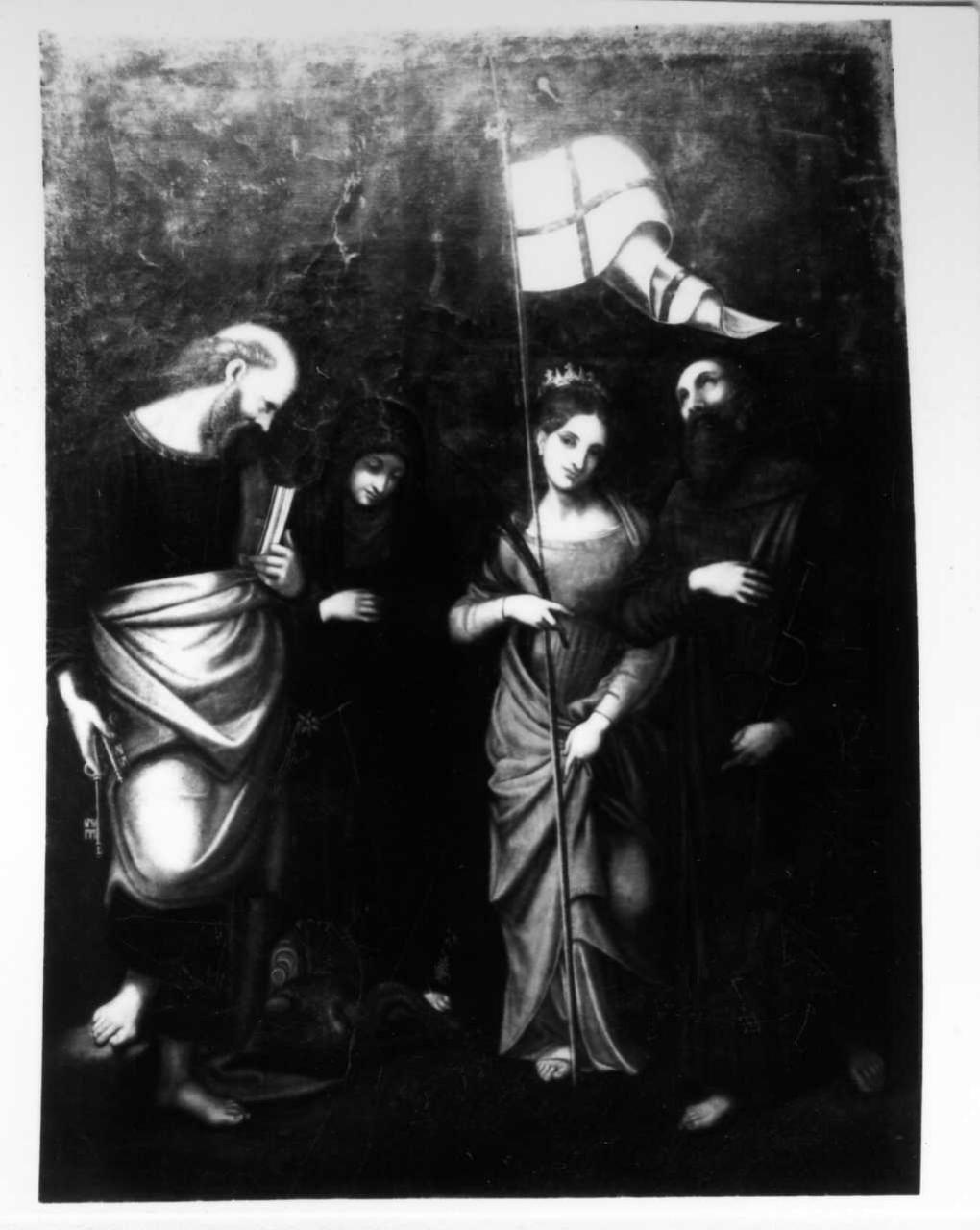 Quattro santi (dipinto) - ambito emiliano (prima metà sec. XVII)