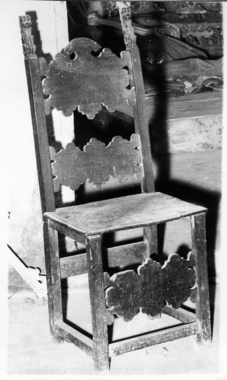 sedia - bottega reggiana (seconda metà sec. XVII)