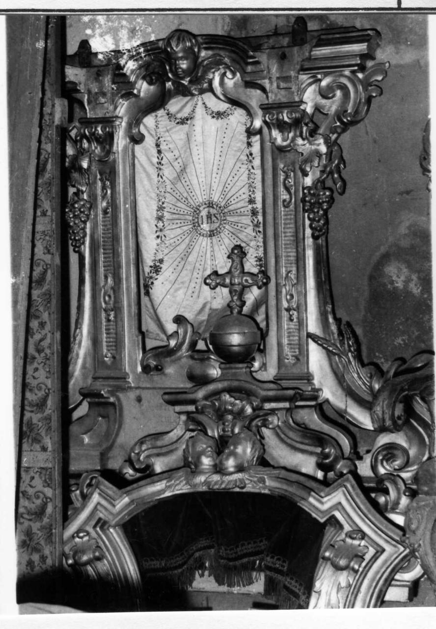 tronetto per esposizione eucaristica di Casalgrandi Giuseppe (attribuito) (sec. XVIII)