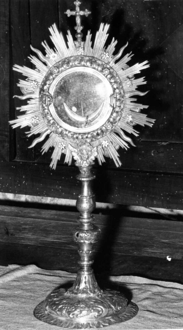 ostensorio - a raggiera - bottega emiliana (prima metà sec. XVIII)