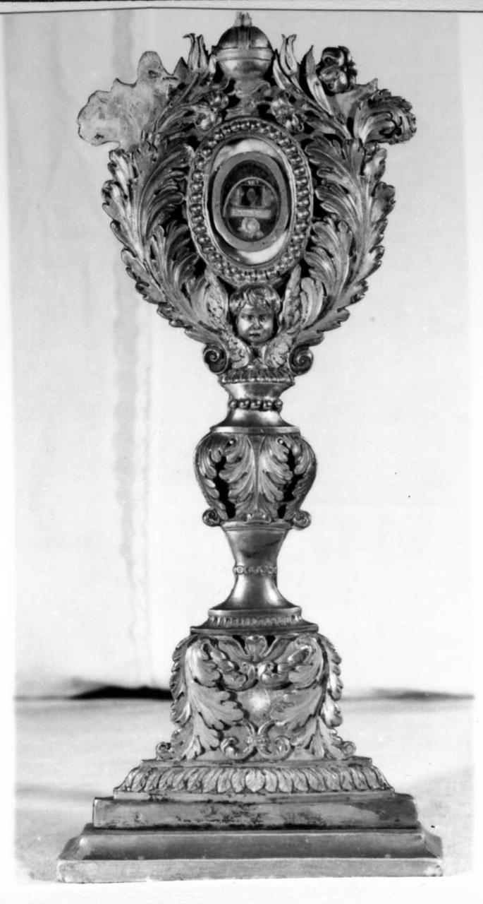 reliquiario - a ostensorio - bottega modenese (prima metà sec. XIX)