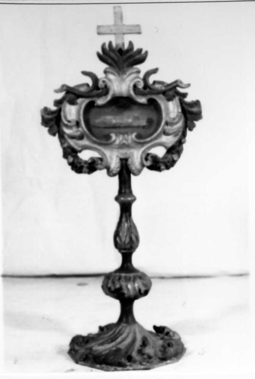 reliquiario - a ostensorio - bottega reggiana (fine sec. XVII)