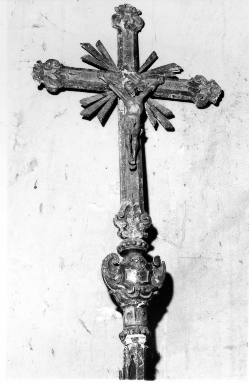 croce processionale - bottega reggiana (seconda metà sec. XVIII)